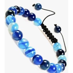 Natural Healing Power Bracelets Gemstone Crystal‎ Beads Unisex Adjustable Bangle